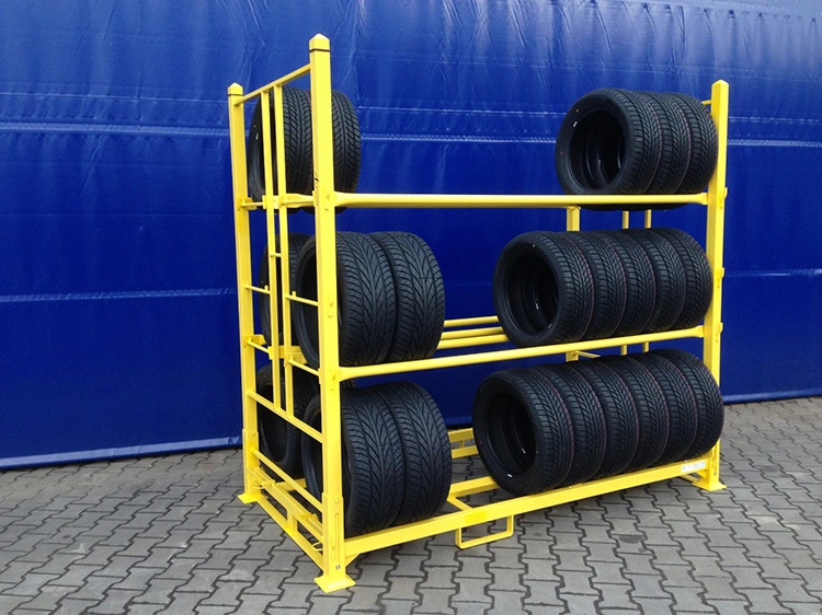Heavy Truck Spare Storage Tire Racking Stackable Motorcycle Tire and Wheel Display Racks